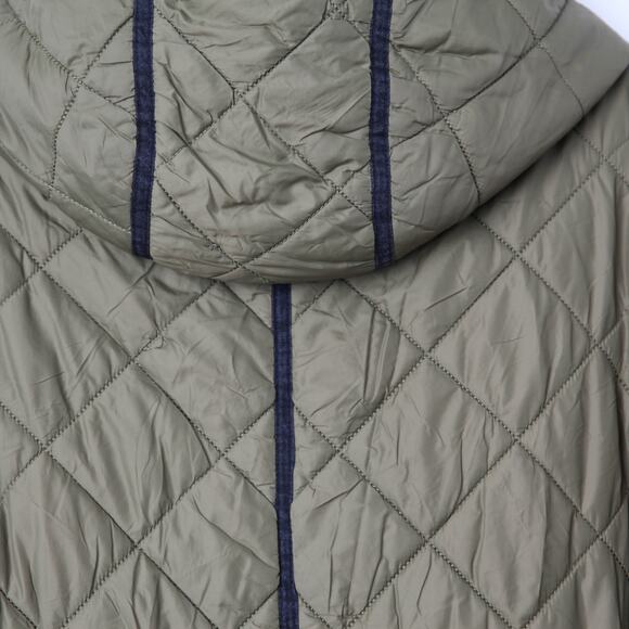 Maje Reversible Quilted Jacket in Olive Green/Black - Picture 9 of 10